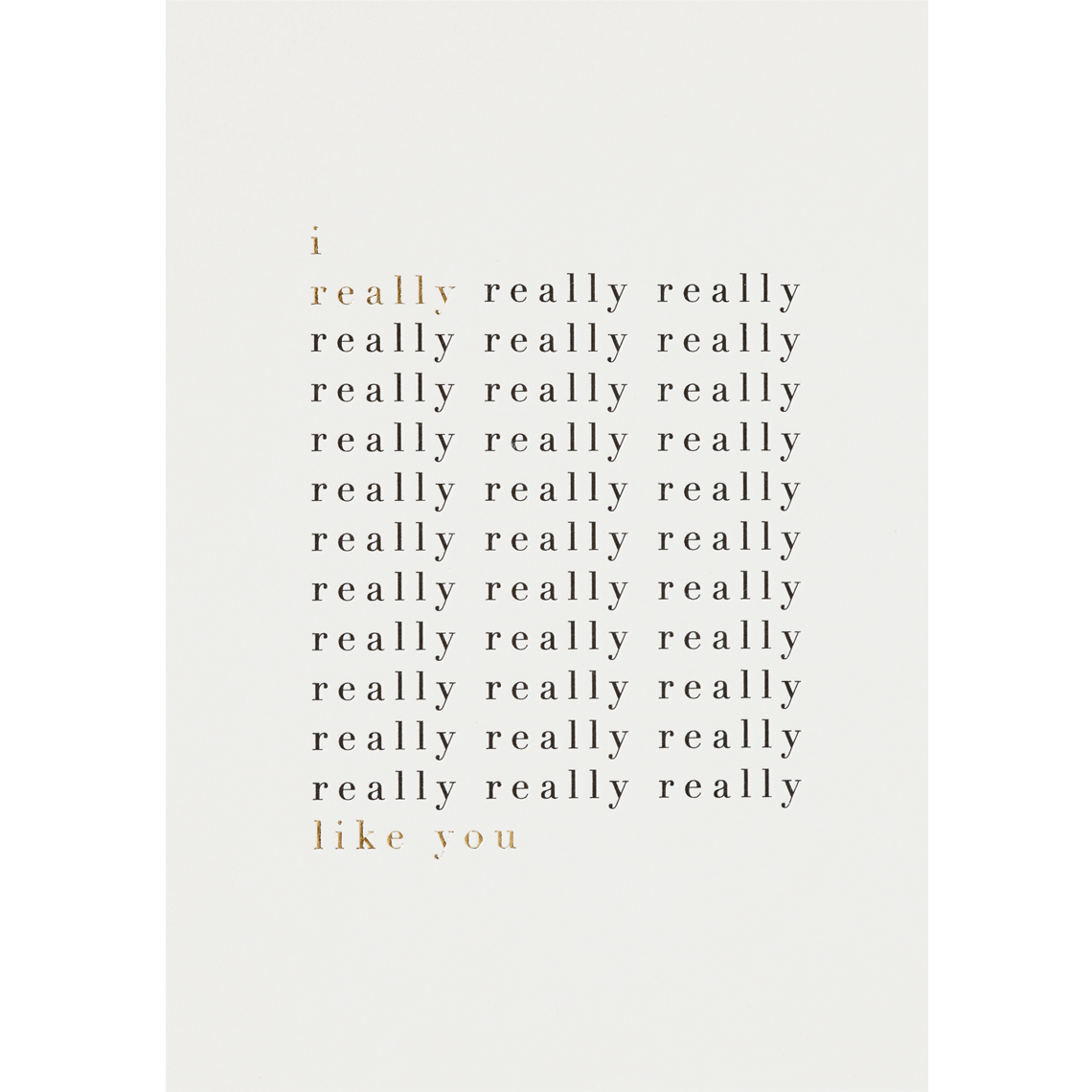 Kort - I REALLY LIKE YOU