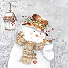 Servetter - THREE SNOWMEN- Lunch