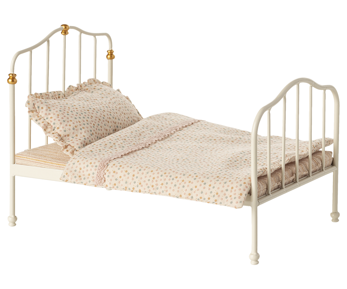 Maileg - VINTAGE BED White - Mouse