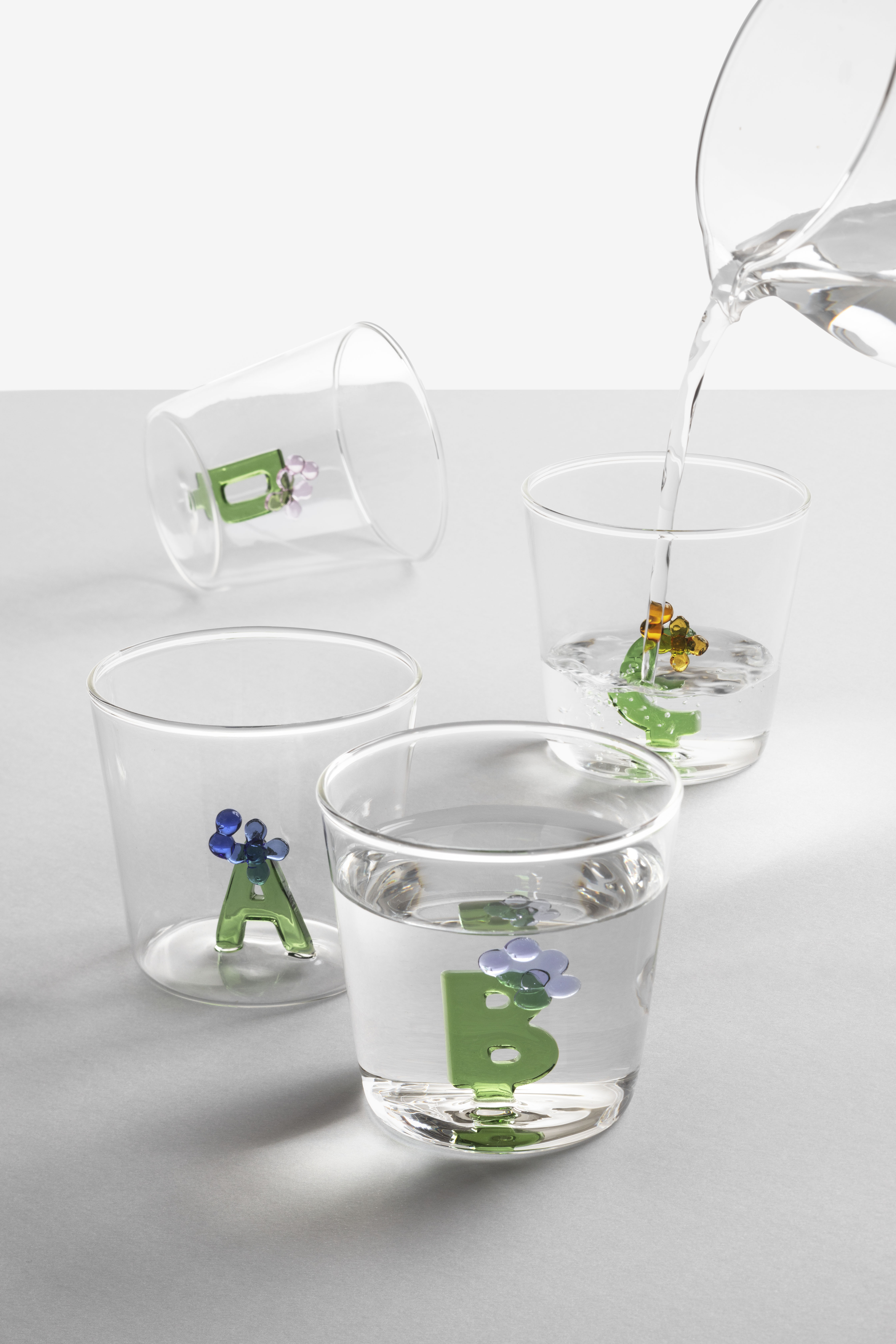 Vattenglas - BLOOM ALPHABET  - 8