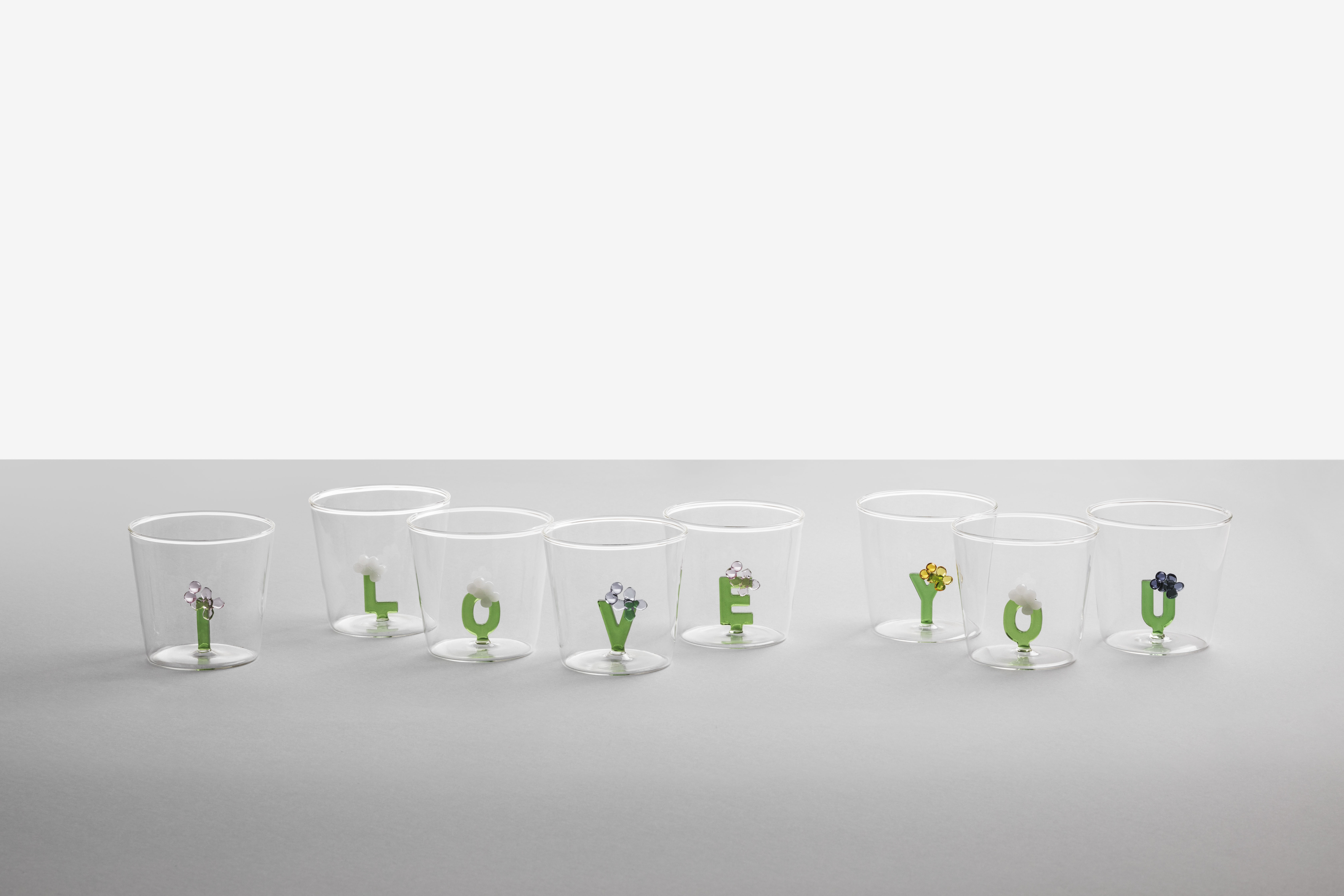 Vattenglas - BLOOM ALPHABET 