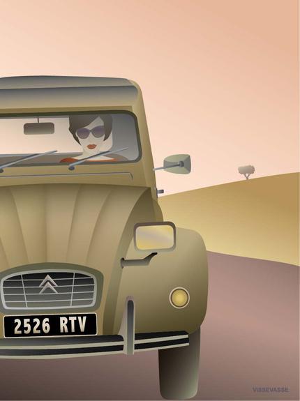 Print - 2CV CITROÊN - 30x40 cm