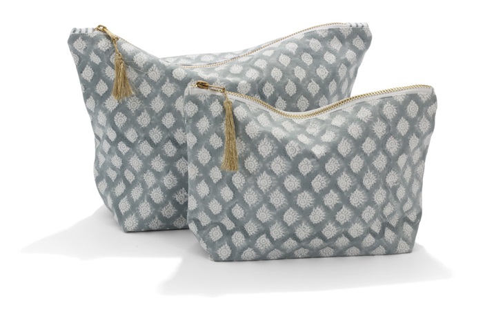Toiletry Bag - MEDALLION - Cashmere Blue