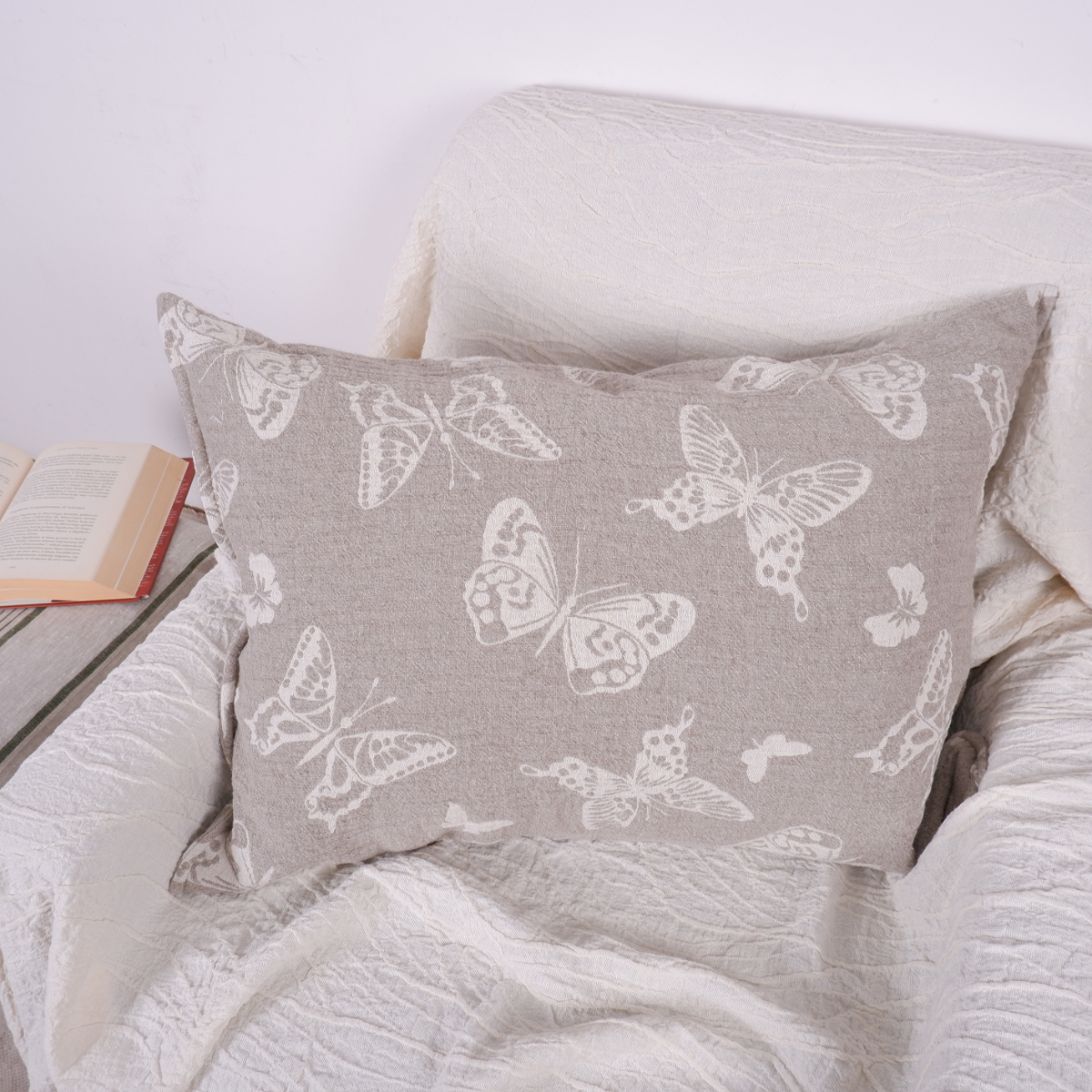 Grey fashion butterfly cushions