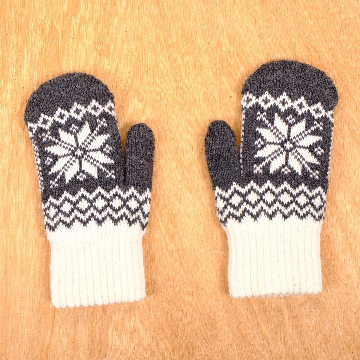 norwegian wool mittens