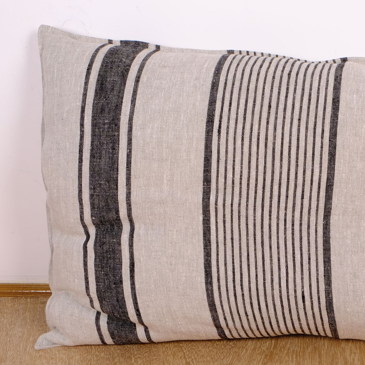 Striped linen best sale pillow cases