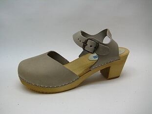 Trätoffel sandaletter träskor MOHEDA Dolly galet beige