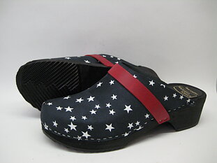  Trätofflor klassisk 13200 Navy/Star