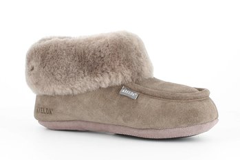 Fårskinnstofflor med gummisula brun London Axelda OBS ! Big size upp till 48
