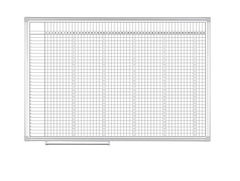 Tavla 2x3 Närvaro/planering 90x60cm