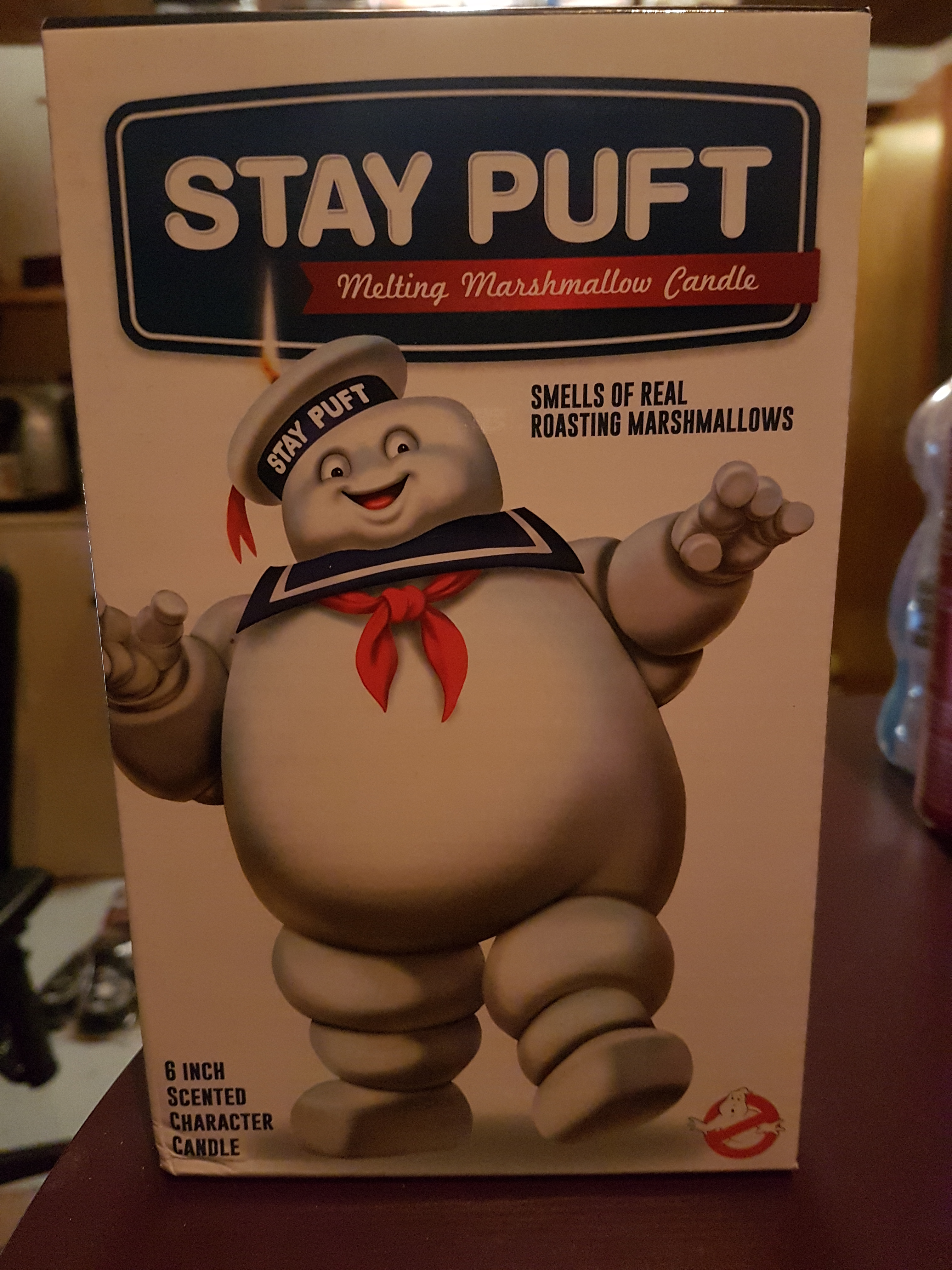 Ghostbusters melting marshmallow candle