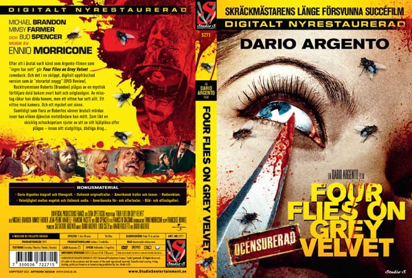 Four flies on grey velvet ( Endast 1 st kvar, denna film är utgången och finns ej i butiker)