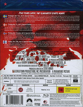 Fredagen den 13:e Del 2  ( Blu-Ray , Special Edition )