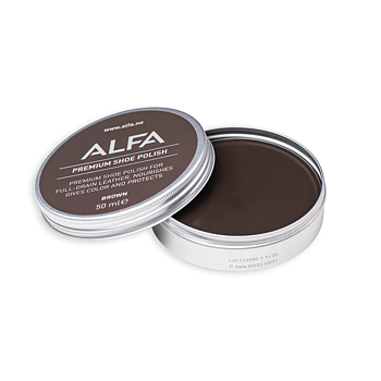 Alfa Shoe Polish Brown