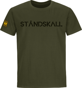 Vildmarken® Ståndskall text grön t-shirt