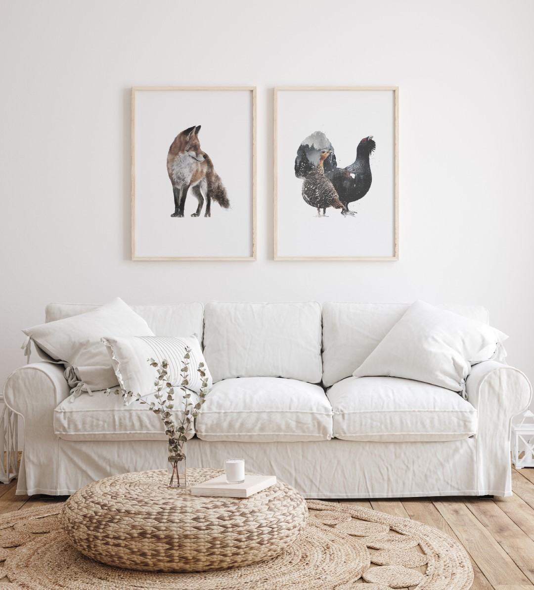 Listig räv - Viltmotiv™ | Unika posters av vilda djur, bär och växter