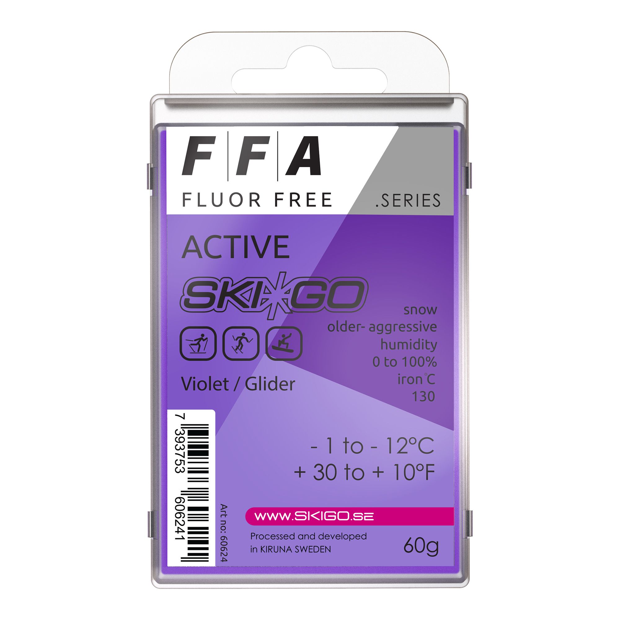 Skigo FFA Violett Glider -1°C Till-12°C 60g Valla
