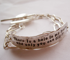 Armband - there is a hole in my heart - 2