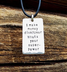 I make money disappear - halsband