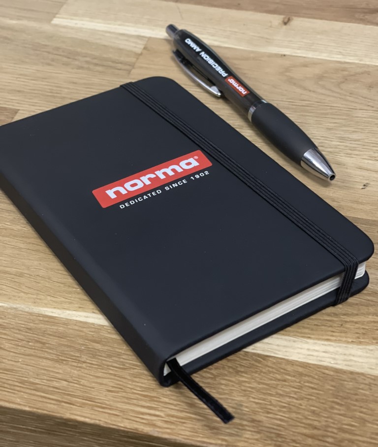 Norma® notebook black A6-size - 2