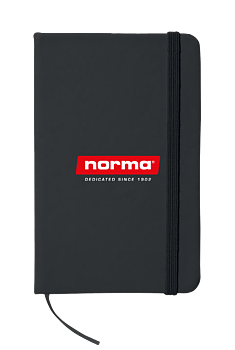 Norma® notebook black A6-size