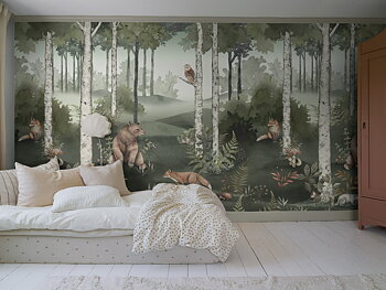 Wild Forest Mural - 6943