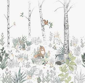 Magic Forest Mural - 7481