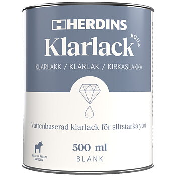 Herdins Klarlack Aqua Blank 0,5L