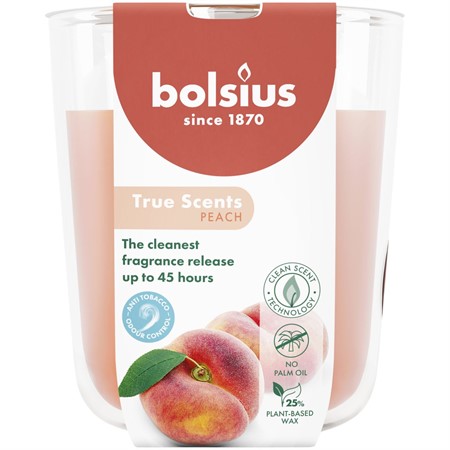 Doftljus i Glas 9,7 x 8,5cm Peach
