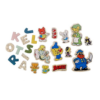 Bamse Magnetbokstäver + Bamse figurer