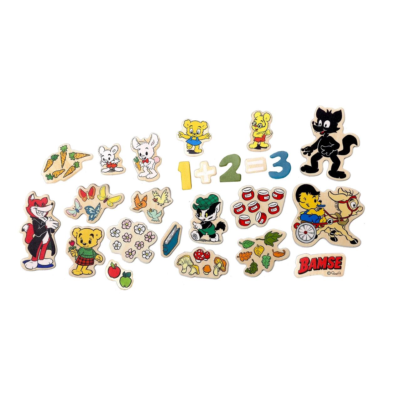 Bamse Magnetsiffror + Bamse Figurer