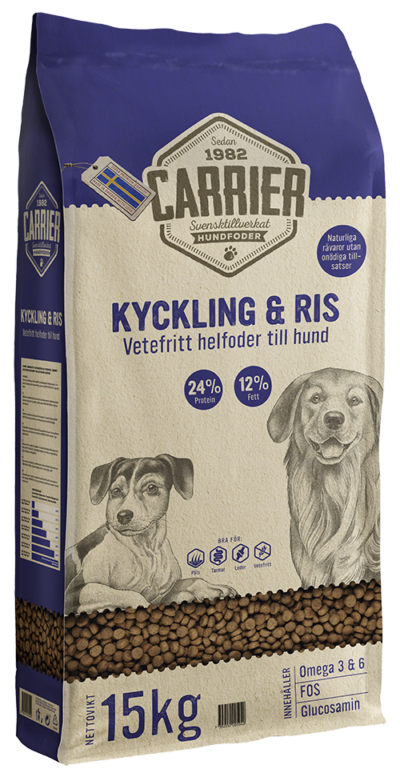 Carrier Kyckling & Ris 15kg