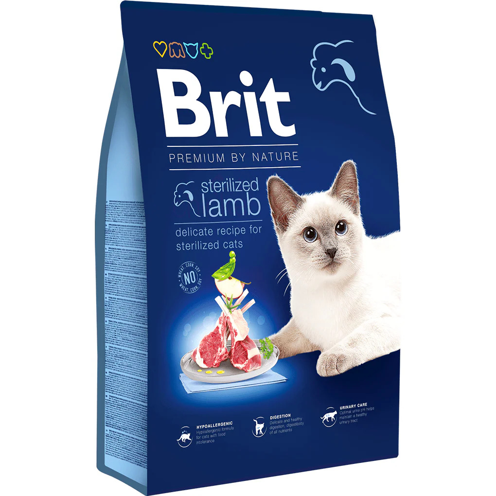 Brit Premium för Steriliserade Katter, Lamm 1,5kg