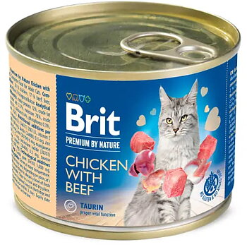Britt Premium för Katter, Kyckling & Biff 200g