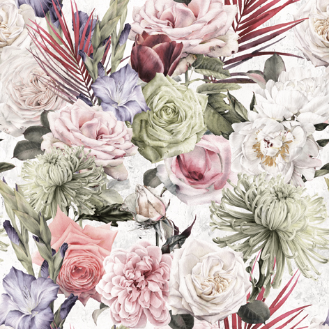 Matservetter Vackra blommor 20-pack