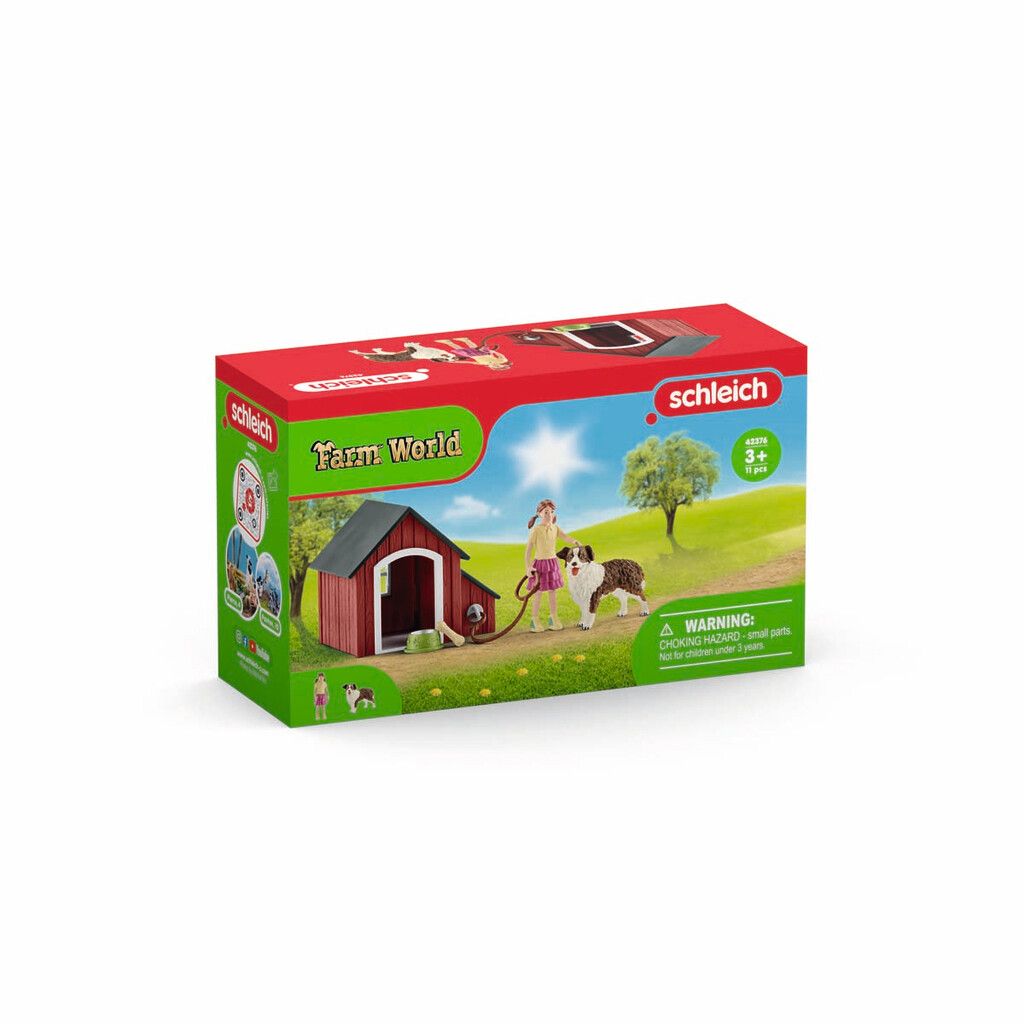 Hundkoja med Figur och Hund - Schleich 42376 - 3