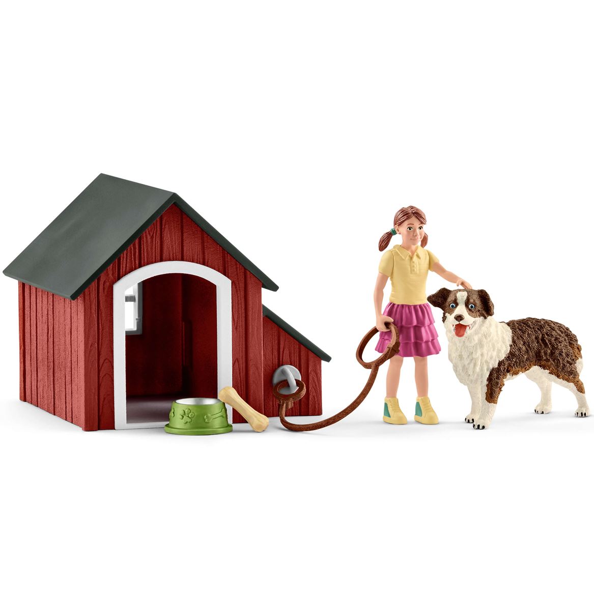 Hundkoja med Figur och Hund - Schleich 42376