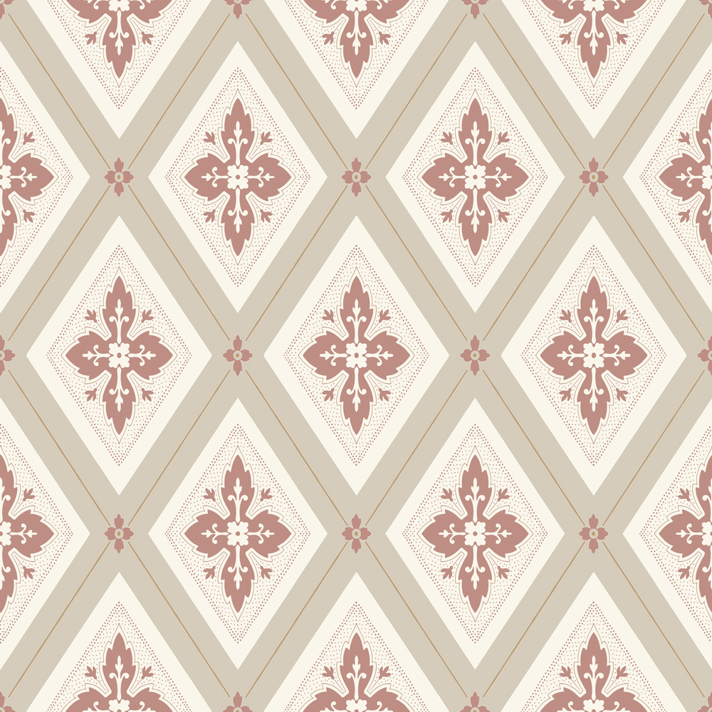 Astrid, Beige/Röd - 692-10