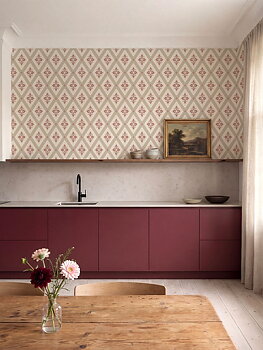 Astrid, Beige/Röd - 692-10