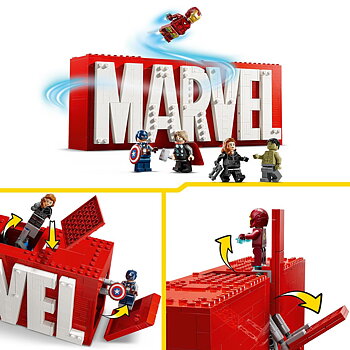 MARVEL Logotyp och Minifigurer - 76313