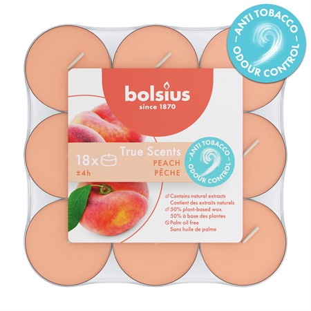 Doftvärmeljus Peach 18-pack