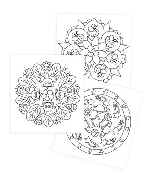 Målarbok Mandala