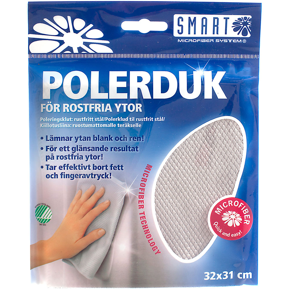 Polerduk för rostfritt