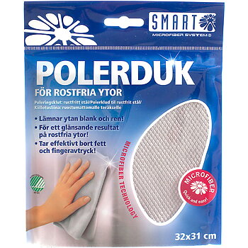Polerduk för rostfritt