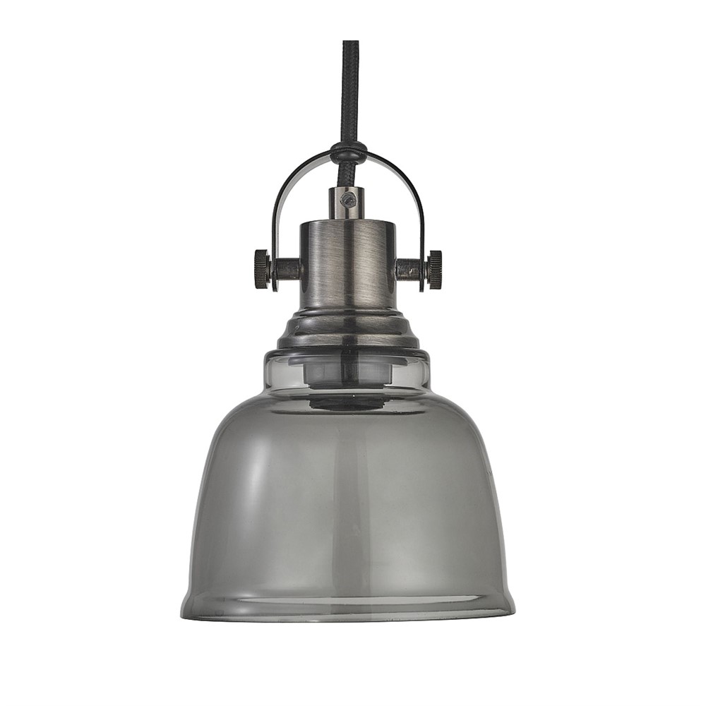 Fönsterlampa Loke Nickel/Smoke