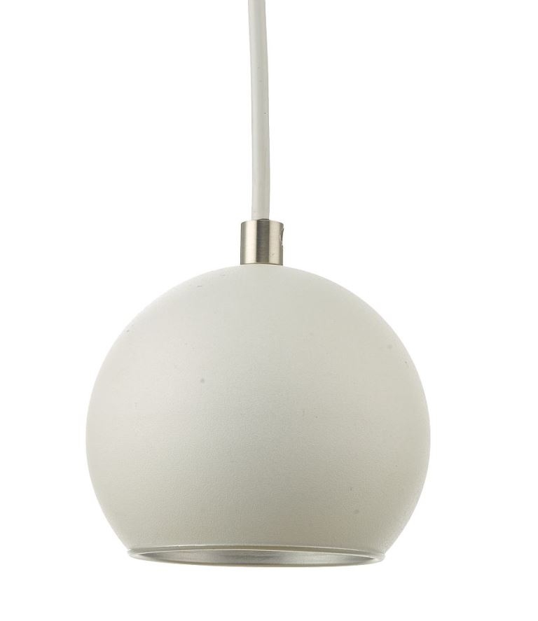 Fönsterlampa Glob Vit