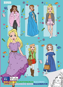 Målarbok Fashion