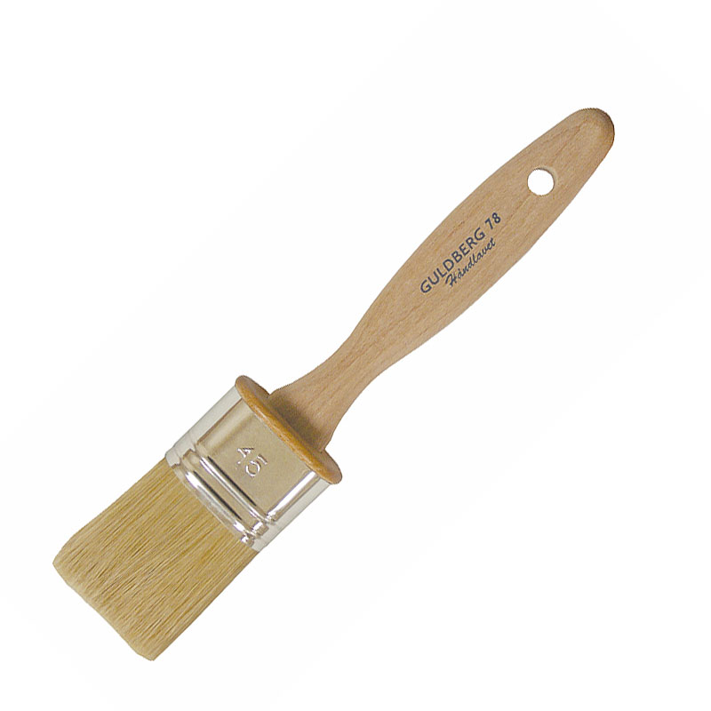 Anstrykare Oval Handgjord 65mm Naturborst