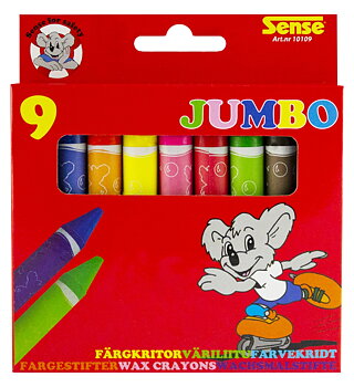 Jättekritor 9-pack