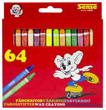 Färgkritor 64-pack